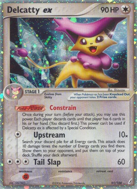 Delcatty ex #91/100 Holofoil Pokémon card from EX Crystal Guardians