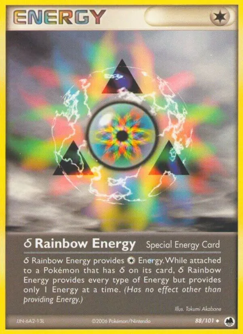 Delta Rainbow Energy #88/101 Reverse Holofoil Pokémon card from EX Dragon Frontiers