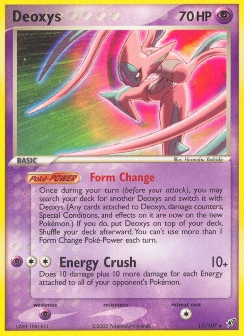 Deoxys Attack Forme #17/107 Pokémon card from EX Deoxys