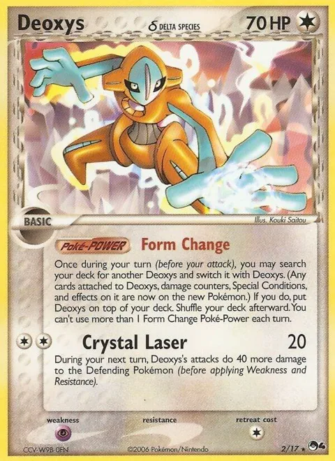 Deoxys Delta Species #002/017 Holofoil Pokémon card from POP Series 4