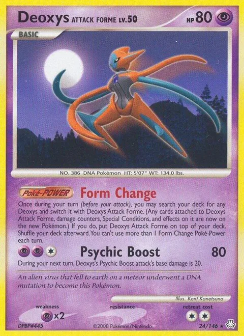 Deoxys Attack Forme #24/146 Pokémon card from Legends Awakened