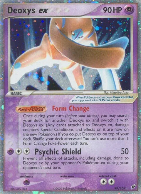 Deoxys ex Defense Forme #99/107 Holofoil Pokémon card from EX Deoxys
