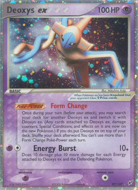 Deoxys ex Normal Forme #97/107 Holofoil Pokémon card from EX Deoxys