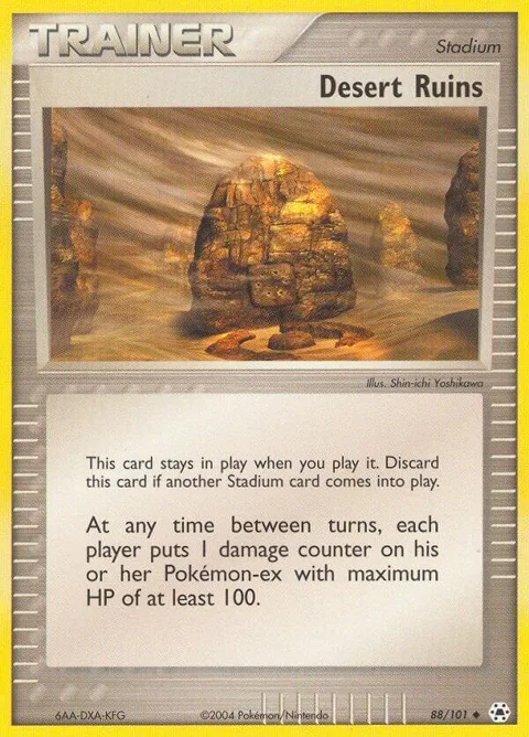 Desert Ruins #88/101 Reverse Holofoil Pokémon card from EX Hidden Legends