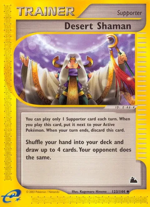 Desert Shaman #123/144 Pokémon card from Skyridge