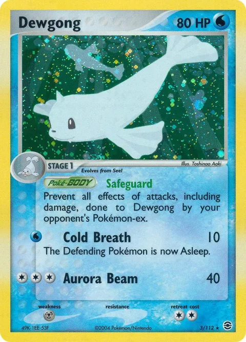 Dewgong #3/112 Pokémon card from EX FireRed & LeafGreen