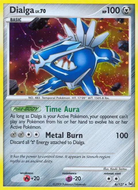 Dialga 6 #6/127 Holofoil Pokémon card from Platinum