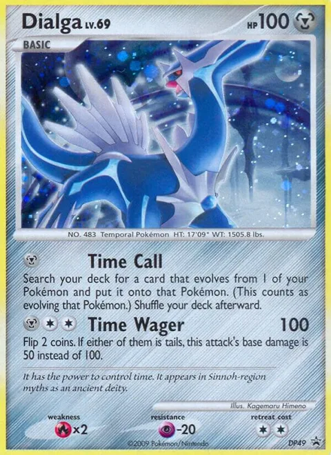 Dialga #DP49 Holofoil Pokémon card from Diamond and Pearl Promos