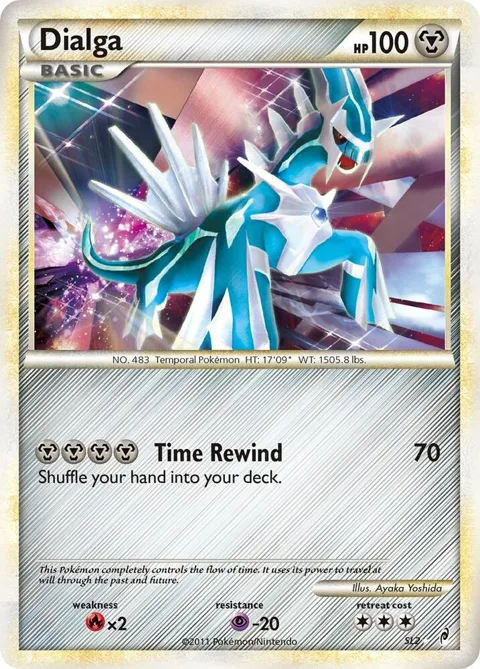 Dialga Shiny #SL2 Holofoil Pokémon card from Call of Legends
