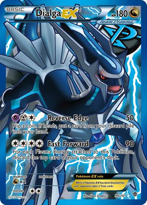 Dialga EX Team Plasma 99 Full Art #99/101 Holofoil Pokémon card from Plasma Blast