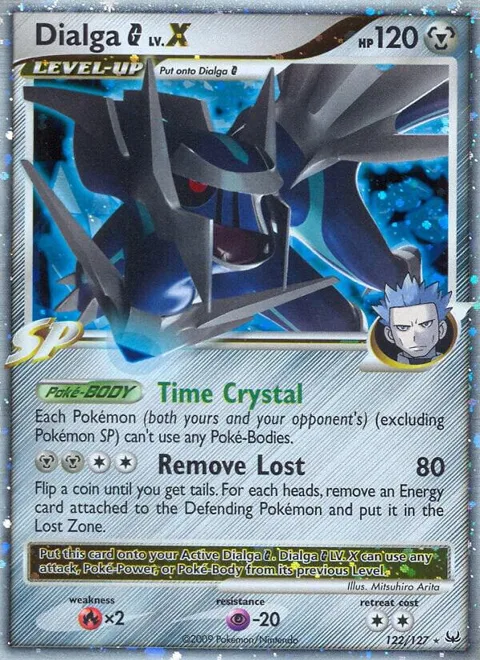 Dialga G LV.X #122/127 Holofoil Pokémon card from Platinum