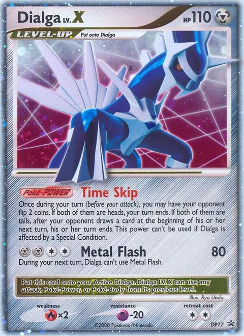 Dialga LV.X #DP17 Holofoil Pokémon card from Diamond and Pearl Promos