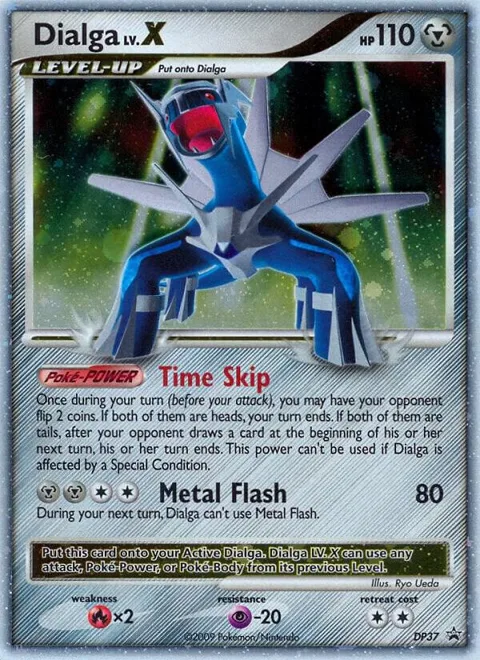 Dialga LV.X #DP37 Holofoil Pokémon card from Diamond and Pearl Promos