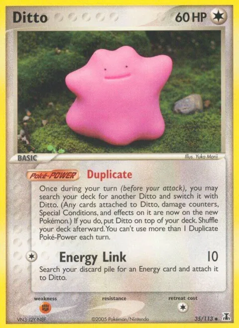 Ditto #35/113 Pokémon card from EX Delta Species