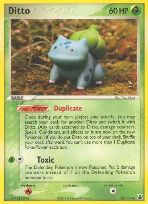 Ditto Bulbasaur #36/113 Pokémon card from EX Delta Species
