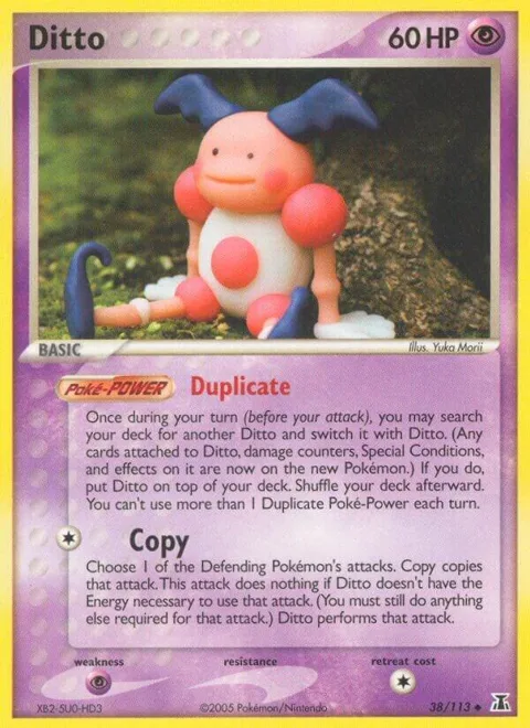 Ditto - 038/113 Mr. Mime #38/113 Reverse Holofoil Pokémon card from EX Delta Species