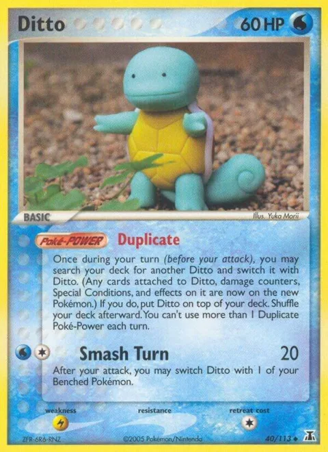 Ditto - 040/113 Squirtle #40/113 Pokémon card from EX Delta Species