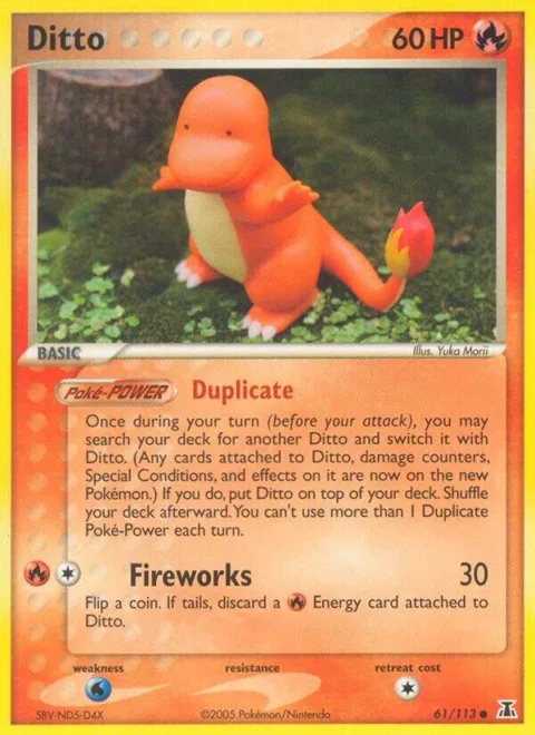 Ditto - 61/113 Charmander #061/113 Pokémon card from EX Delta Species