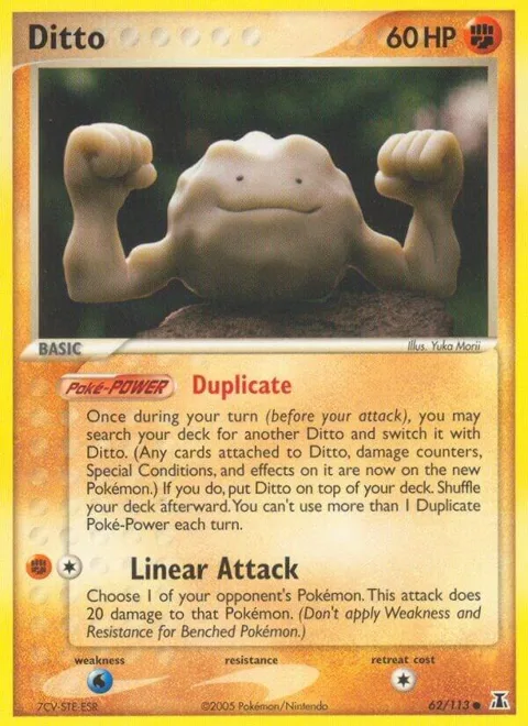 Ditto Geodude #62/113 Reverse Holofoil Pokémon card from EX Delta Species