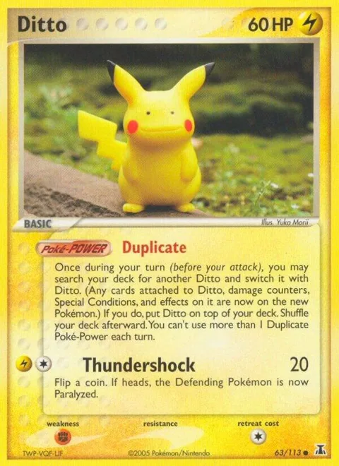 Ditto - 63/113 Pikachu #063/113 Pokémon card from EX Delta Species