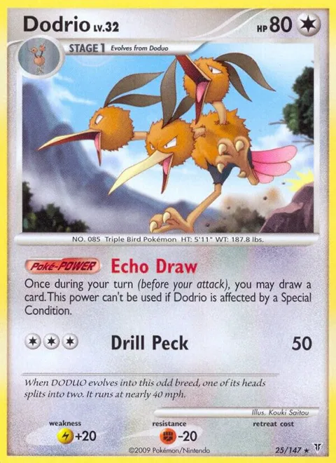 Dodrio #25 Pokémon card from Supreme Victors