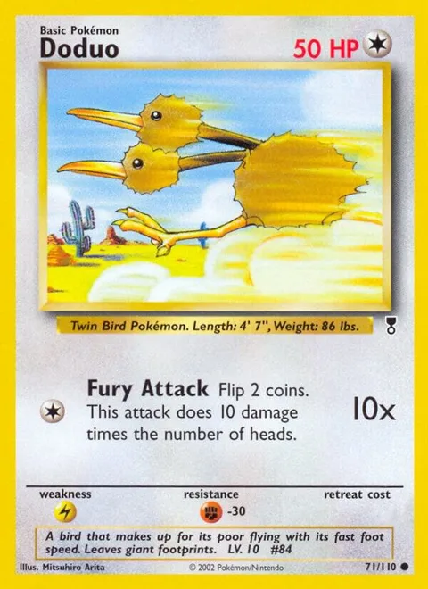 Doduo #071/110 Pokémon card from Legendary Collection