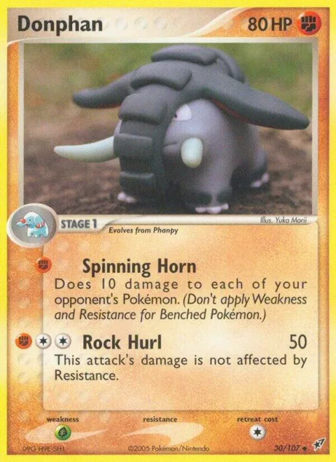 Donphan #30/107 Pokémon card from EX Deoxys