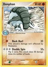 Donphan #40/110 Reverse Holofoil Pokémon card from EX Holon Phantoms
