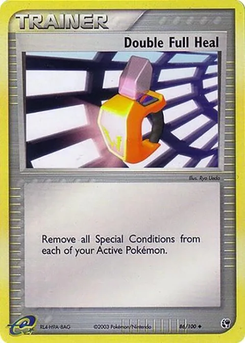 Double Full Heal #86/100 Pokémon card from EX Sandstorm