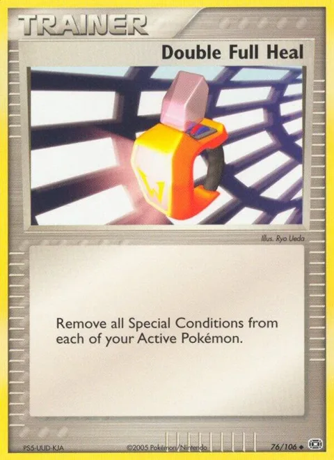 Double Full Heal #76/106 Pokémon card from EX Emerald