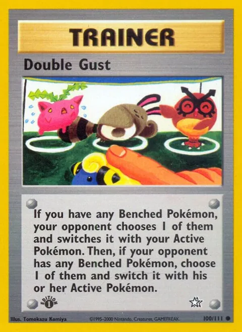 Double Gust #100/111 Unlimited Pokémon card from Neo Genesis