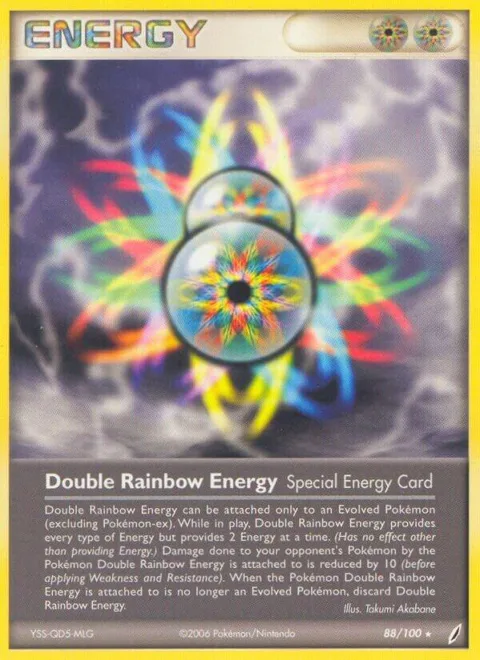 Double Rainbow Energy #88/100 Pokémon card from EX Crystal Guardians