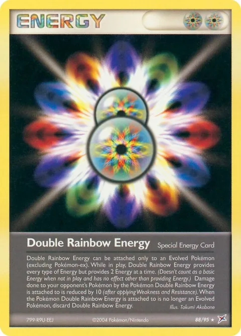 Double Rainbow Energy #88/95 Reverse Holofoil Pokémon card from EX Team Magma vs Team Aqua