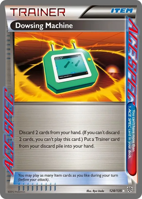 Dowsing Machine #128/135 Holofoil Pokémon card from Plasma Storm