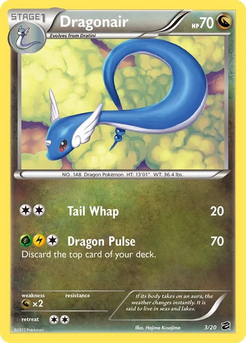 Dragonair 3 #3/20 Holofoil Pokémon card from Dragon Vault