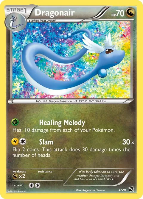 Dragonair 4 #4/20 Holofoil Pokémon card from Dragon Vault