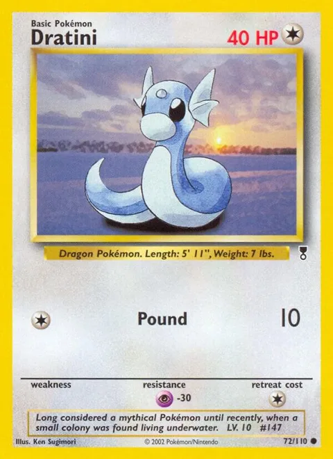 Dratini #072/110 Pokémon card from Legendary Collection