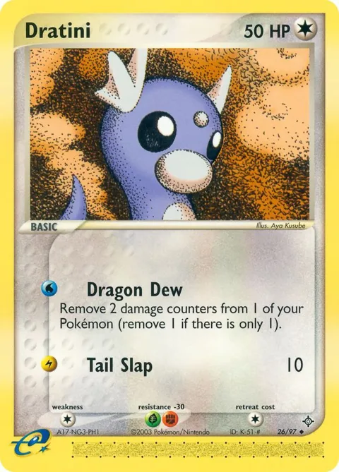 Dratini #26/97 Pokémon card from EX Dragon