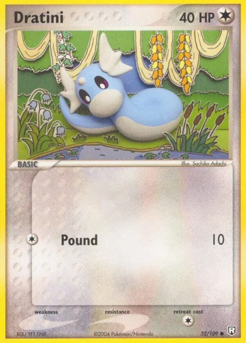 Dratini - 052/109 #52/109 Pokémon card from EX Team Rocket Returns