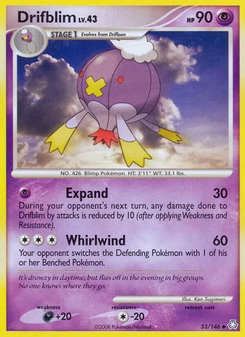 Drifblim #53/146 Reverse Holofoil Pokémon card from Legends Awakened