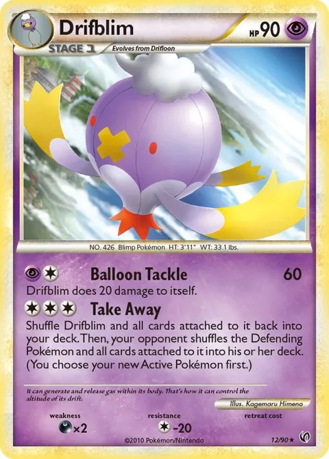 Drifblim #12/90 Pokémon card from Undaunted