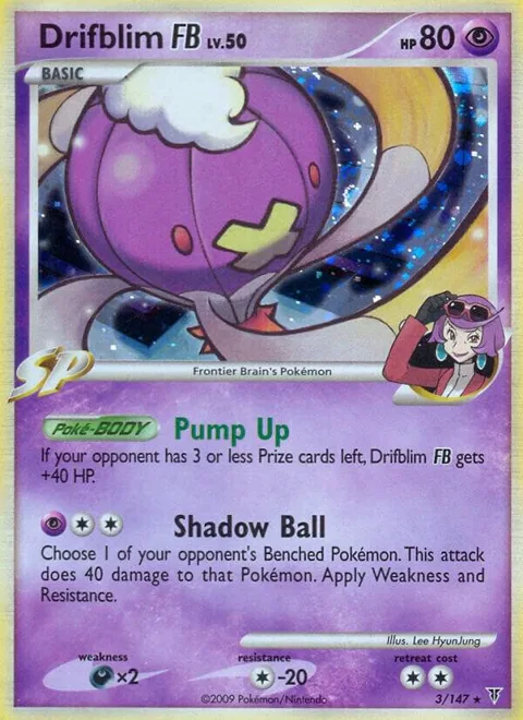 Drifblim FB #3 Holofoil Pokémon card from Supreme Victors