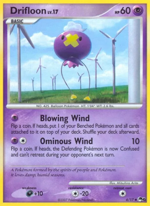 Drifloon #006/017 Pokémon card from POP Series 6