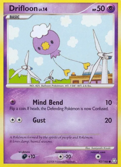 Drifloon #92/146 Pokémon card from Legends Awakened