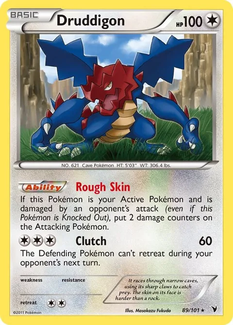 Druddigon #89/101 Pokémon card from Noble Victories