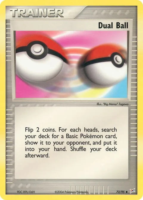 Dual Ball #72/95 Pokémon card from EX Team Magma vs Team Aqua