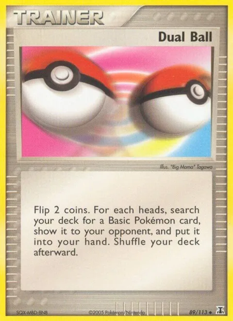 Dual Ball #89/113 Reverse Holofoil Pokémon card from EX Delta Species