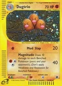 Dugtrio 10 #010/165 Holofoil Pokémon card from Expedition