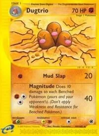 Dugtrio 44 #044/165 Pokémon card from Expedition