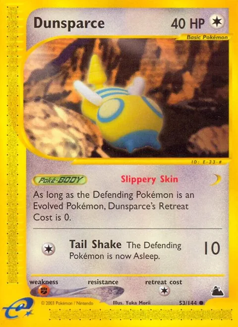 Dunsparce #053/144 Reverse Holofoil Pokémon card from Skyridge